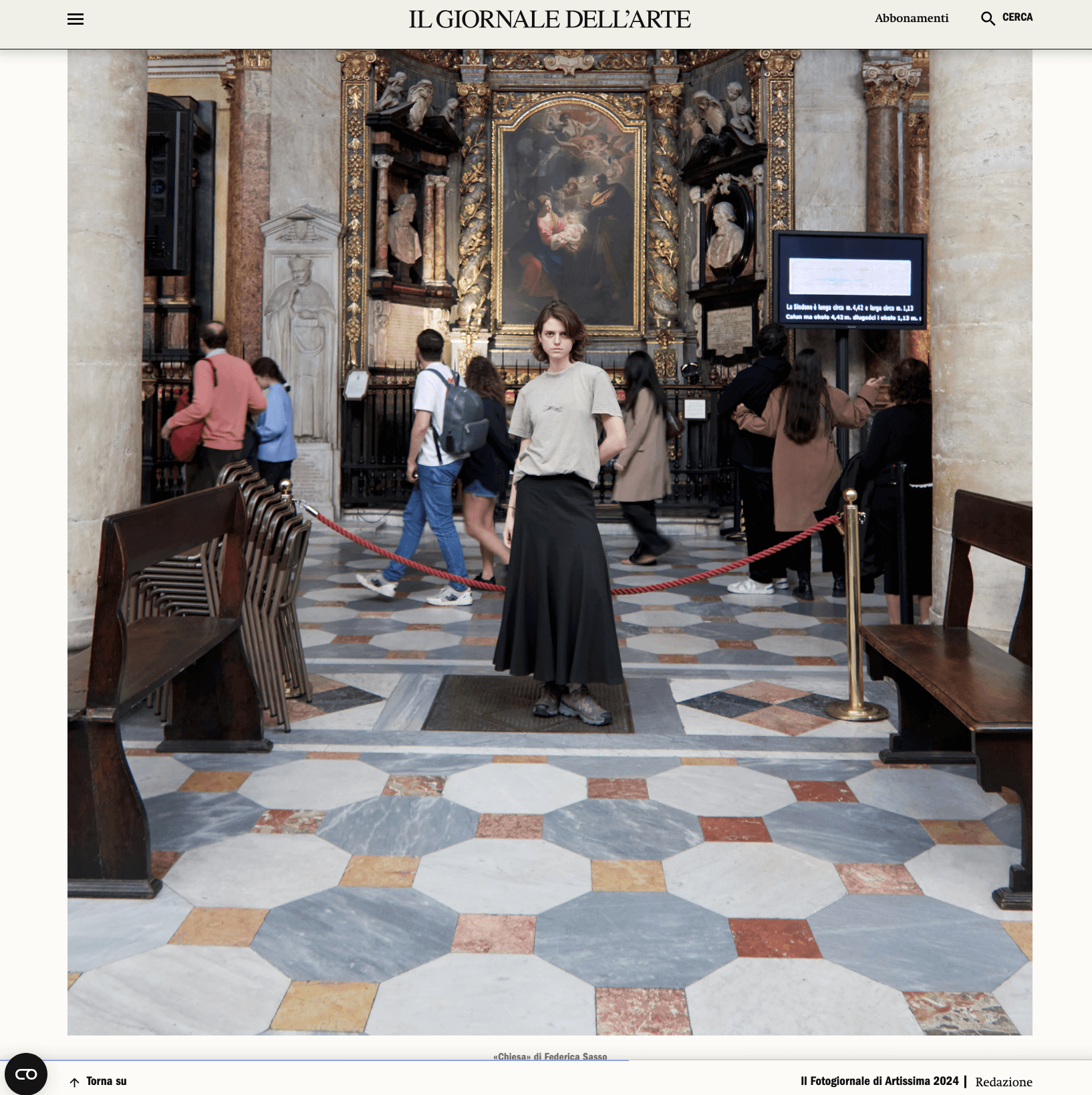 COMMISSION FOR ARTISSIMA IL GIORNALE DELL'ARTE