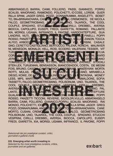 EXIBART / 222 ARTISTI SU CUI INVESTIRE NEL 2021